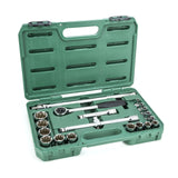 Juego Dados Hexagonal Y 12 Puntas 1/2" 5/16"-1.1/4" 20Pzs Sata