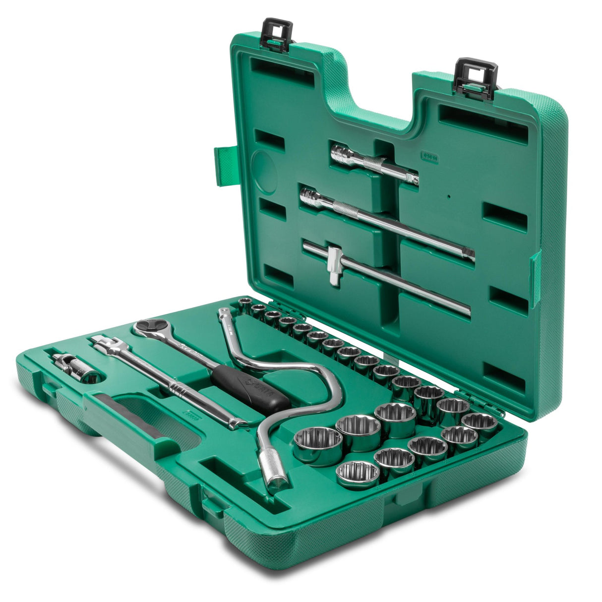 Juego Dados 12 Puntas 1/2" 10-32mm 28Pzs Sata