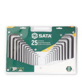 Juego Llaves Allen mm pulg 25Pzs Sata
