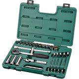 Juego Dados Hexagonal Y 12 Puntas mm 1/2" 25Pzs Sata