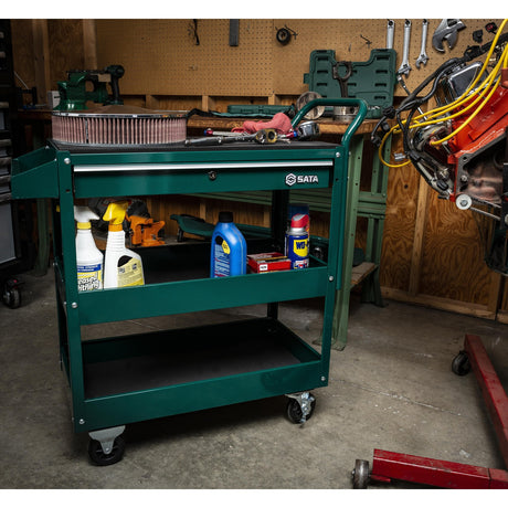 Carro Metálico Con 1 Cajón 380x735x708mm Sata