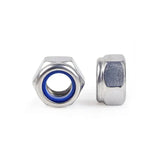 Tuerca Hexagonal Inoxidable AISI 304 con Seguro Nylon Métrica Paso Normal SafeMax